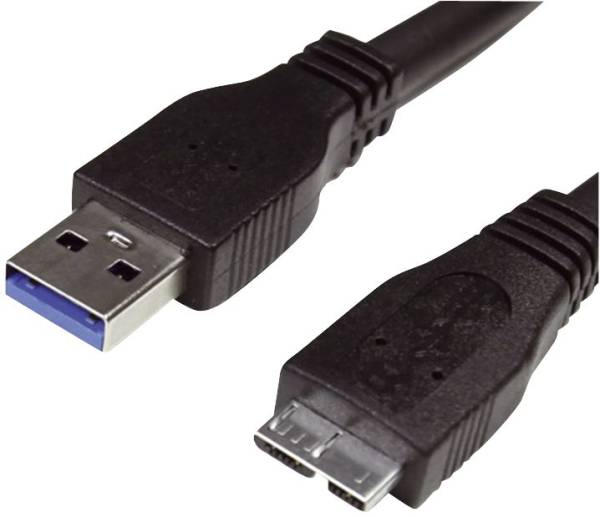 MEDIARANGE USB-Kabel >Micro 3.0 schwarz MRCS153