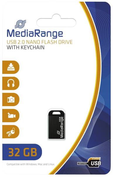MEDIARANGE USB Stick mini 32GB MR922