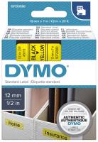 DYMO Schriftband 12mmx7m gelb/schwarz S0720580 45018