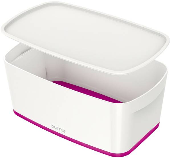 LEITZ Ablagebox MyBox klein A5 weiß/pink 5229-10-23 5 Liter