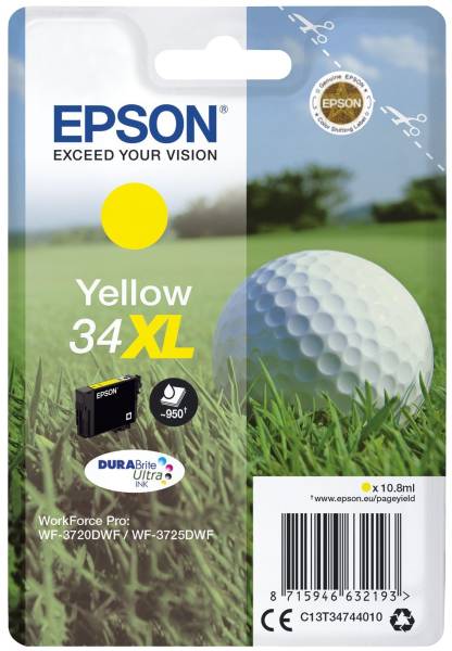 EPSON Inkjetpatrone Nr.34XL yellow C13T34744010