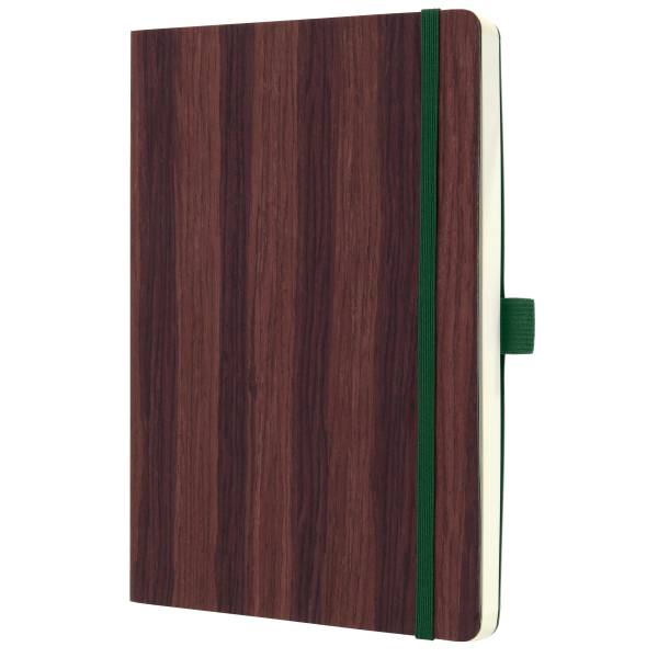 SIGEL Notizbuch Nature Edition A5 dark wood CO674 Dot-Lineatur Softcover