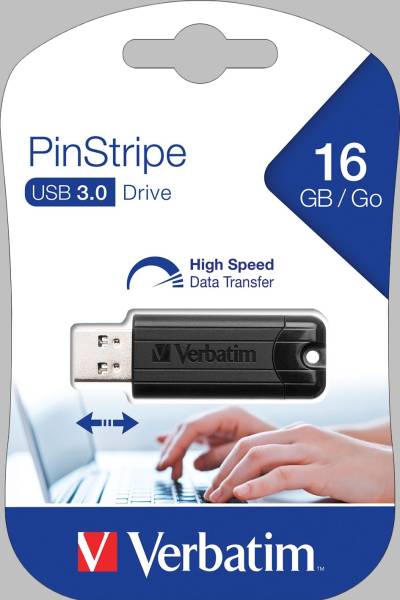 VERBATIM USB Stick 3.0 16GB schwarz 49316