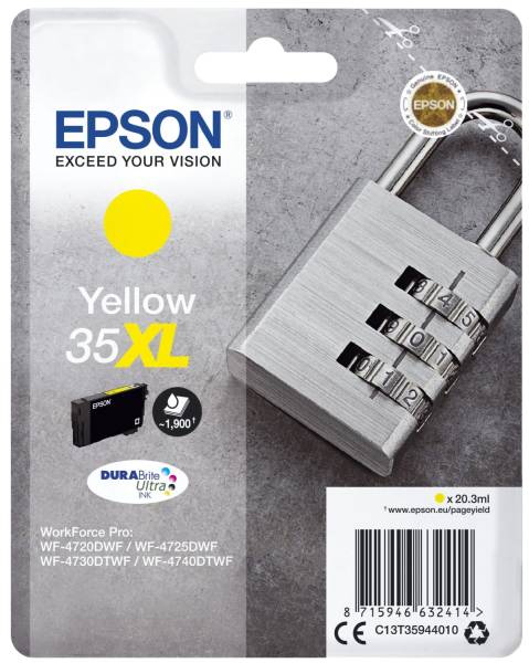 EPSON Inkjetpatrone Nr.35XL yellow C13T35944010