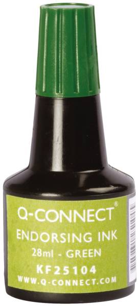 Q-CONNECT Stempelfarbe 28ml grün KF25104