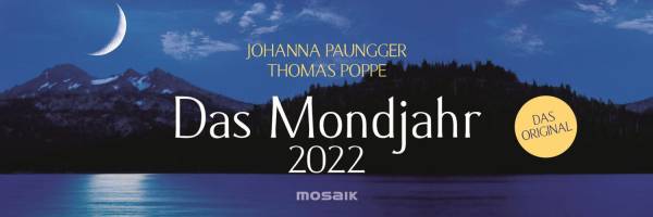 MOSAIK Tischkalender quer 32x10,7cm 39528 Das Mondjahr