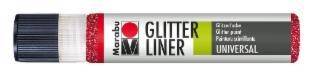 MARABU Glitter Liner 25ml rubin 1803 09 538