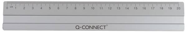 Q-CONNECT Alulineal 20cm silber KF03677
