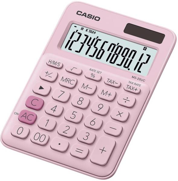 CASIO Tischrechner 12-stellig pink MS-20UC-PK