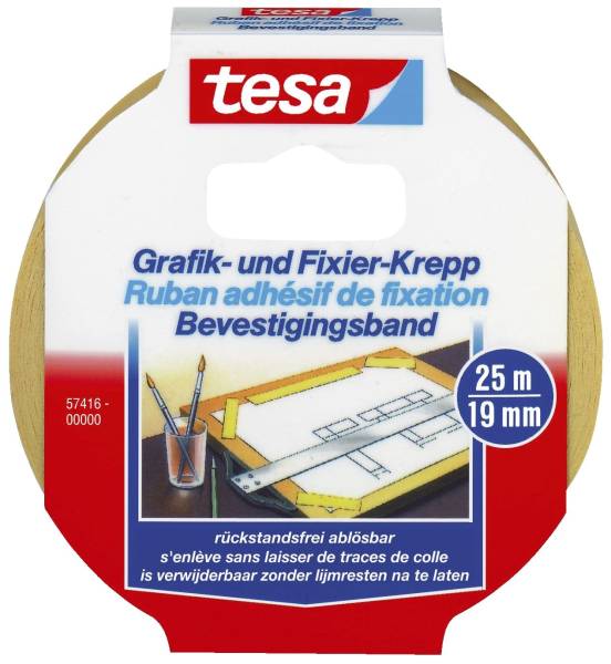 TESA Kreppband Tesakrepp 19mmx25m 57416-00000-02 Grafik Fixierkr