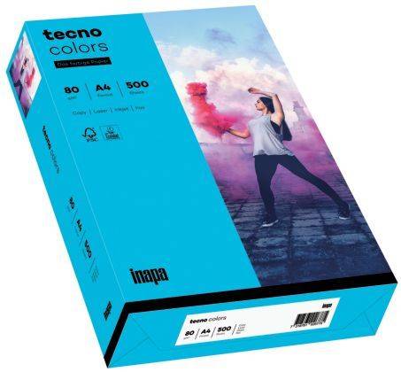 TECNO Kopierpapier Colors A4 80g 500BL blau 2100011390