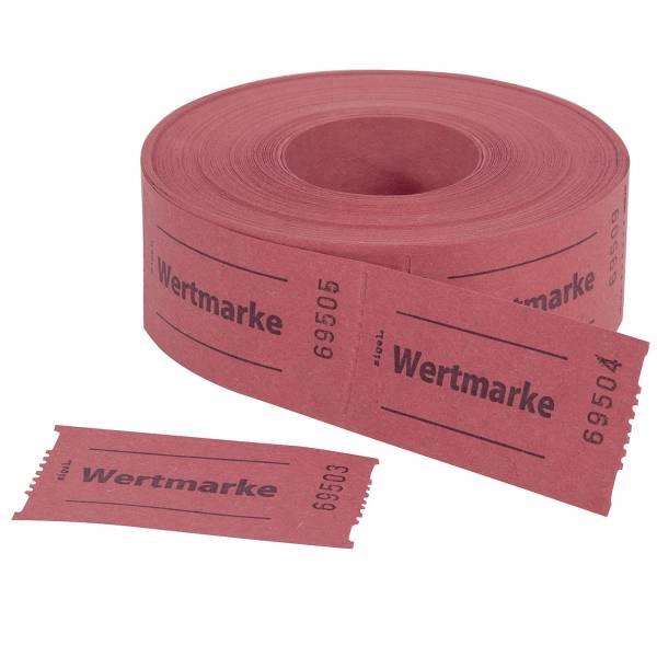 SIGEL Gutscheinmarke 500St/Rl rot Gr554 Wertmarke