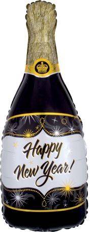 Folienballon Silvester Sektflasche 843501 Supershape