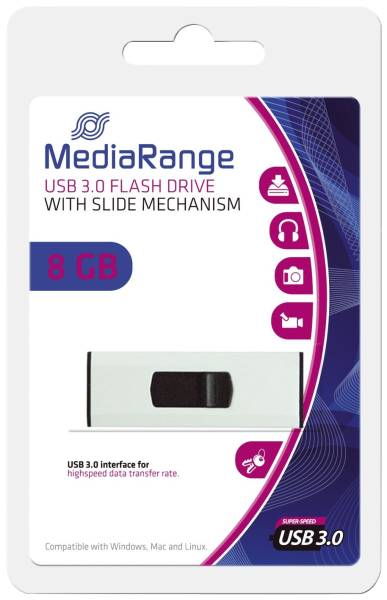 MEDIARANGE USB Stick 3,0 super speed 8GB MR914
