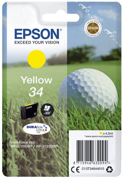 EPSON Inkjetpatrone Nr.34 yellow C13T34644010