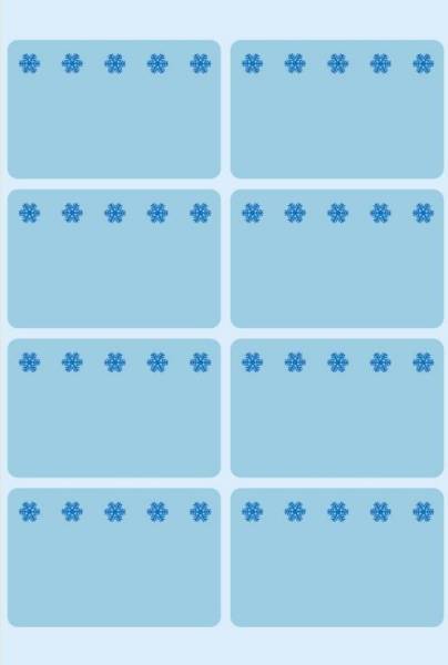 HERMA Tiefkühletiketten 26x40mm blau 48 Stück 3773 Eiskristalle