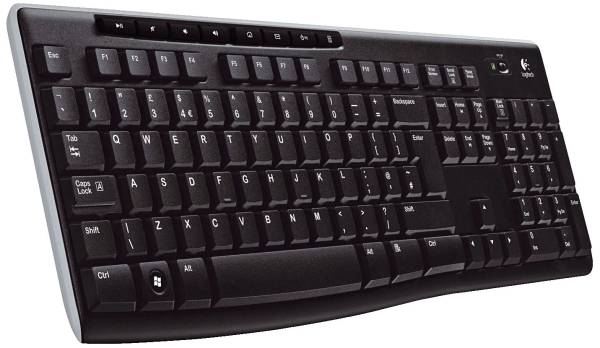 LOGITECH Tastatur K270 schwarz 920-003052 USB ohneK.