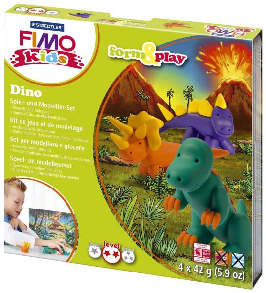 STAEDTLER Modellierset Fimo Kids Dino 803407LY