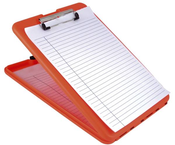 LÄUFER Klemmbrett A4 SlimMate neonorange 55802 Safety