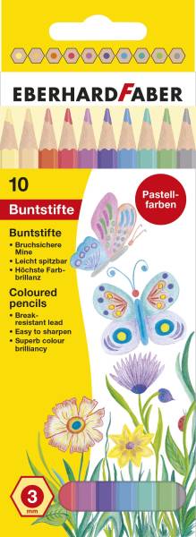 EBERHARD FABER Farbstifte 10ST Pastell sortiert 514810