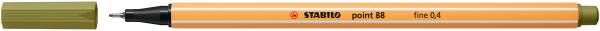 STABILO Feinliner point 88® EF 0,4mm schlammgrün 88/37