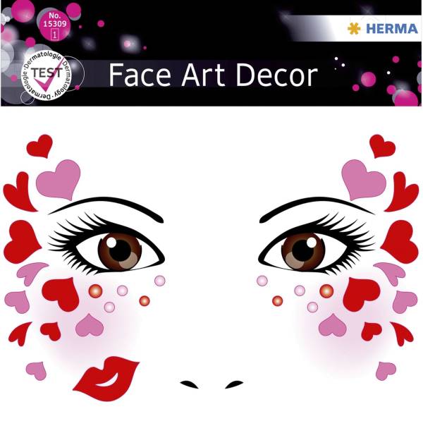 HERMA Sticker Face Art Love 15309