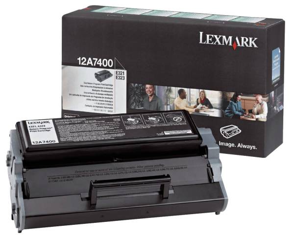 LEXMARK Lasertoner Return schwarz 12A7400