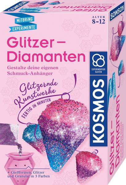 KOSMOS Mitbringspiel Glitzer-Diamanten 657758 Experiment