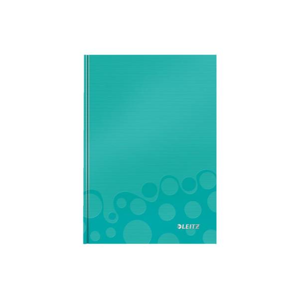 LEITZ Notizbuch A5 WOW kar. eisblau 4628-10-51 metallic