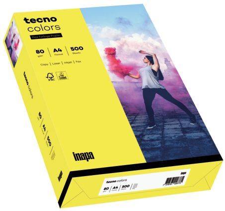 TECNO Kopierpapier Colors A4 80g 500BL gelb 2100011392