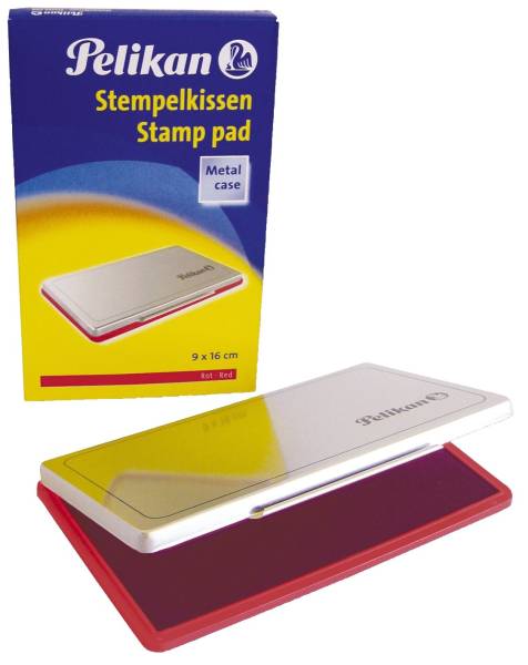 PELIKAN Stempelkissen Gr.1 rot 300004133 331132 9x16 Metall