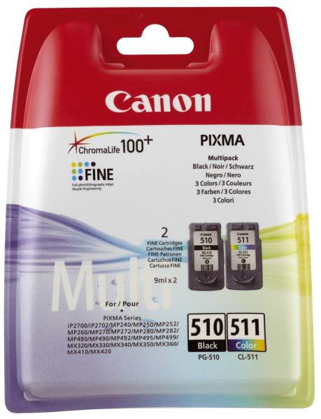 CANON Value Pack PG-510/CL-511 sw+3-fbg. 2970B010
