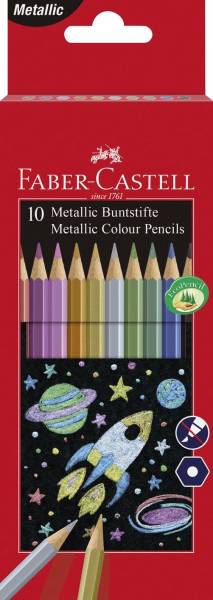 FABER CASTELL Farbstifte 10ST Metallic 201583