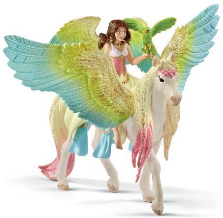 SCHLEICH Spielzeugfigur Surah m.Glitzer-Pegasus 70566