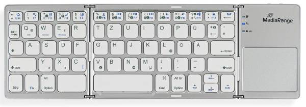 MEDIARANGE Tastatur silber MROS133
