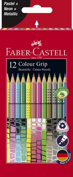 FABER CASTELL Farbstifte 12ST Colour Grip 201569