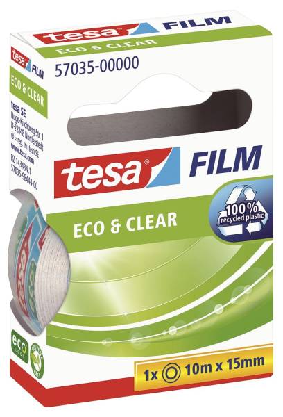 TESA Klebefilm 15mm 10m matt 57035-00000-01 Eco & Clear