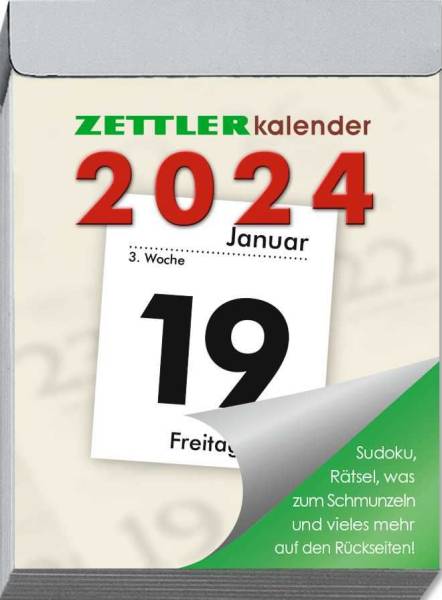 ZETTLER Tagesblock 1 4,1x5,9cm 660054/301-0000