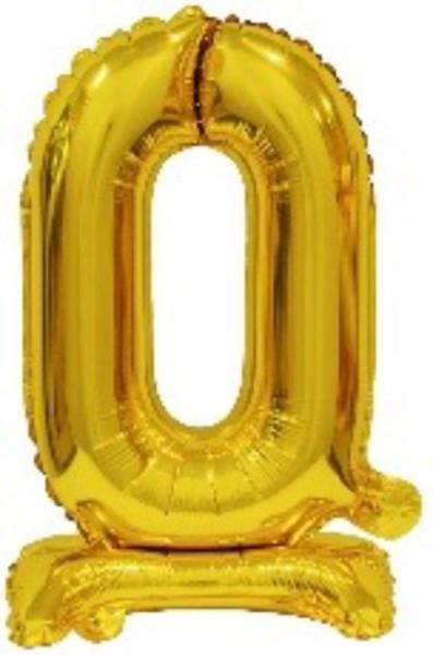 Folienballon Mini Zahl 0 gold 910068 41cm