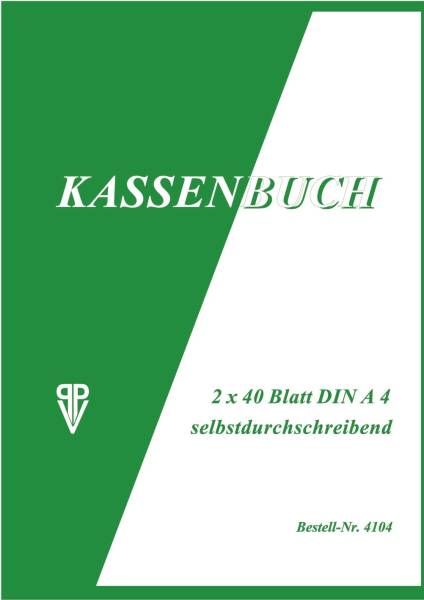 PVP Kassenbuch A4 2x40BL 4104