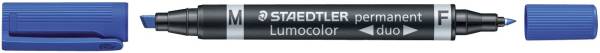 STAEDTLER Folienstift Duo perm. blau 348 B-3 Lumocolor