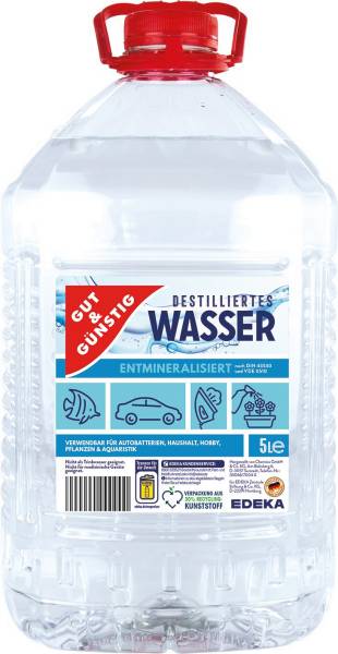 GUT & GÜNSTIG Destilliertes Wasser 5L 2214854002