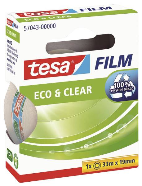 TESA Klebefilm 19mm 33m transparent 57043-00000-02 Eco & Clear