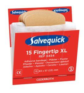 Salvequick Fingerkuppen-Pflaster 6x15St elastisch 6454