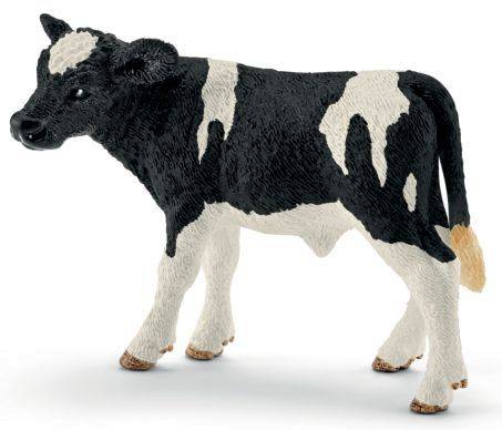 SCHLEICH Spielzeugfigur Kalb Schwarzbunt 13798