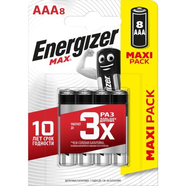 ENERGIZER Batterie AAA 8ST Micro E301530906/E303324100 Max