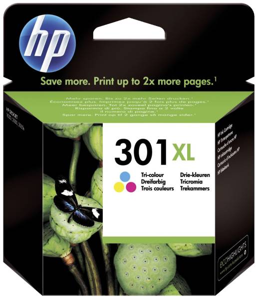 HP Inkjetpatrone Nr. 301XL 3-färbig CH564EE
