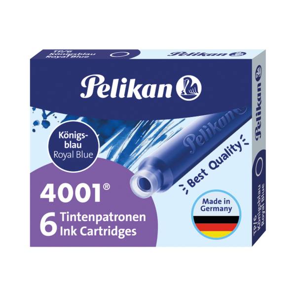 PELIKAN Tintenpatrone 4001 königsblau 100401545 301176 4001 TP/6