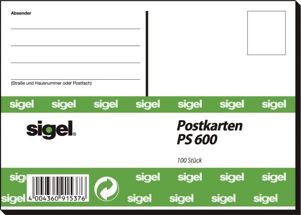 SIGEL Postkarten A6 100ST PS600