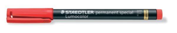 STAEDTLER Folienstift Lumocolor F rot 319 F-2 perm. spezial 0.6mm